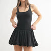 MONO B Bubble Active Mini Dress - BLACK