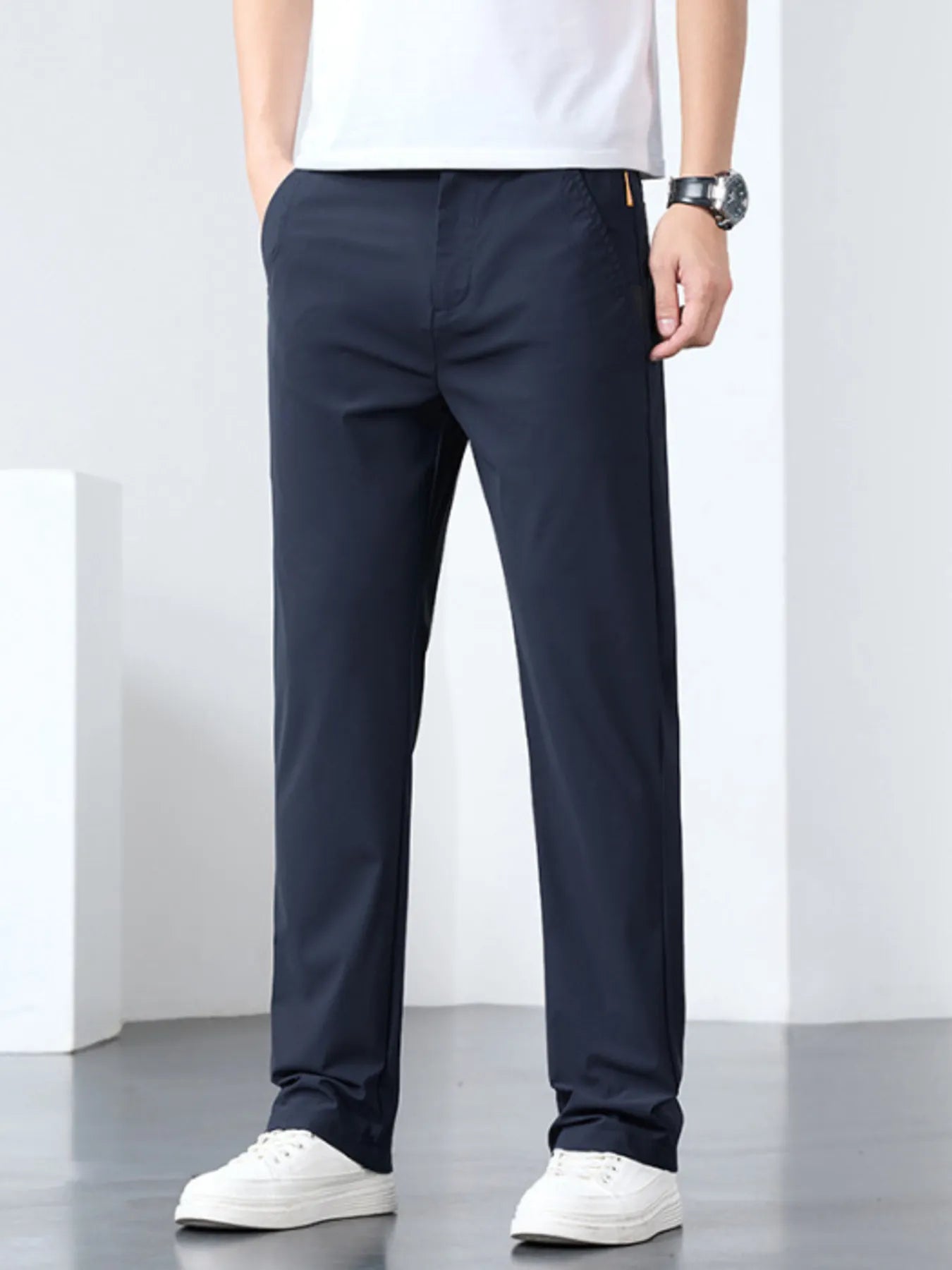 Men's Casual Straight-Leg Pants - Farnelli