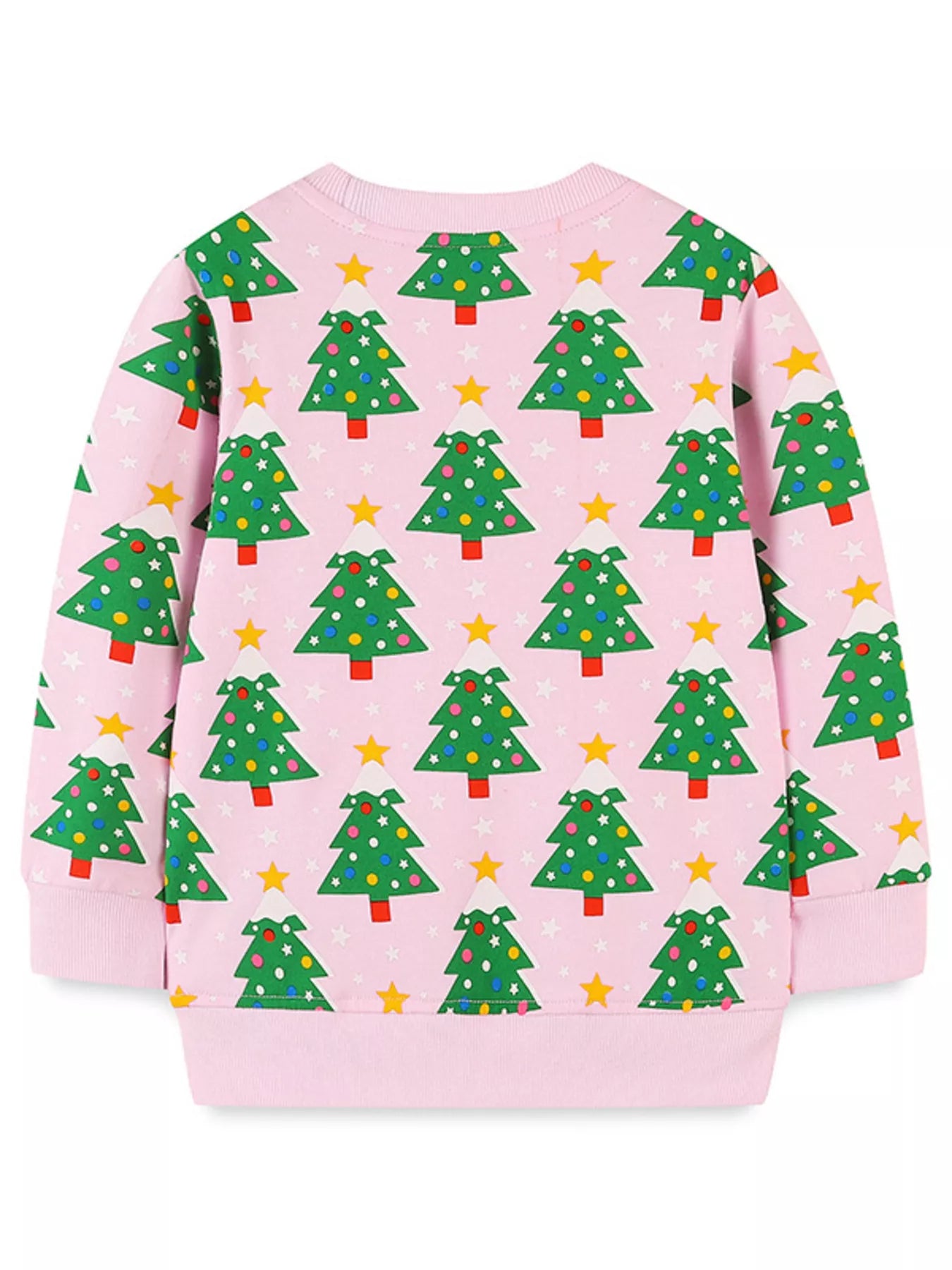Children's Christmas Tree Print Crewneck Sweatshirt - Farnelli