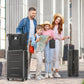 HouseOfZazla expandable 2-piece luggage set with TSA lock and spinner wheels in multiple colors