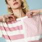 Umgee Mixed Striped Short Sleeve Romper - Farnelli