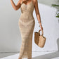 Openwork Scoop Neck Cover-Up Dress - Farnelli