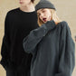 Men's Side Slit Round Neck Long Sleeve Sweatshirt - Farnelli