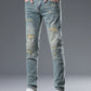 Men's Distressed Slim Fit Jeans - Farnelli