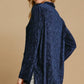 Umgee Side Slit Texture Button Up Shirt - Farnelli
