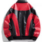 Men's Two-Tone Retro Style Faux Leather Jacket - Farnelli