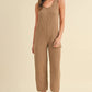 MABLE Sleeveless Knit Crop Jumpsuit with Pockets - Farnelli