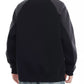 Men's Plus Size Contrast Raglan Sleeve Casual Sweatshirt - Farnelli