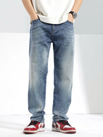 Men's Washed Straight Jeans - Farnelli
