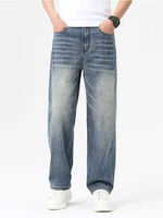 Men's Relaxed Fit Washed Jeans - Farnelli