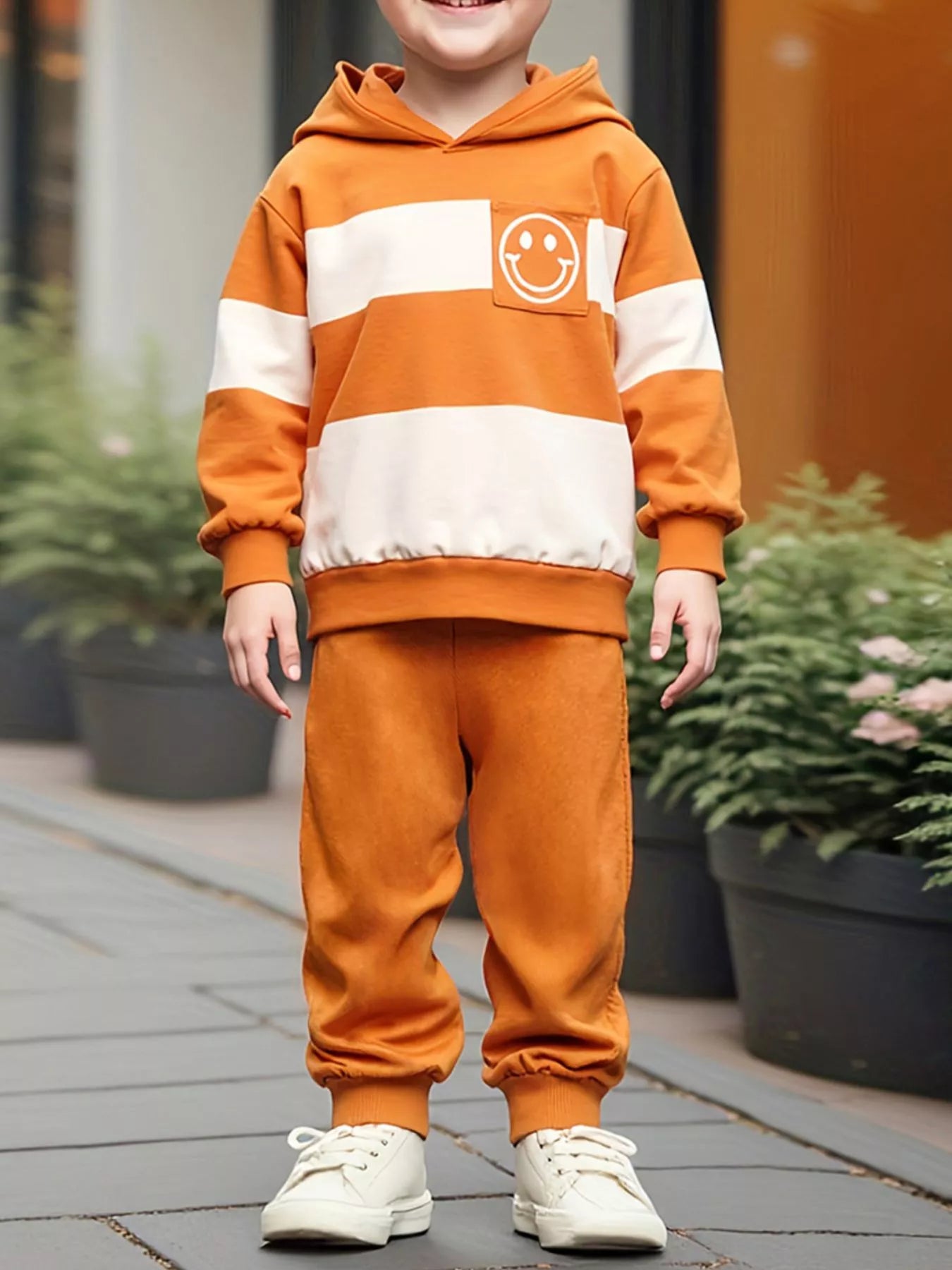 Children's Color Block Hoodie & Pants Set - Farnelli