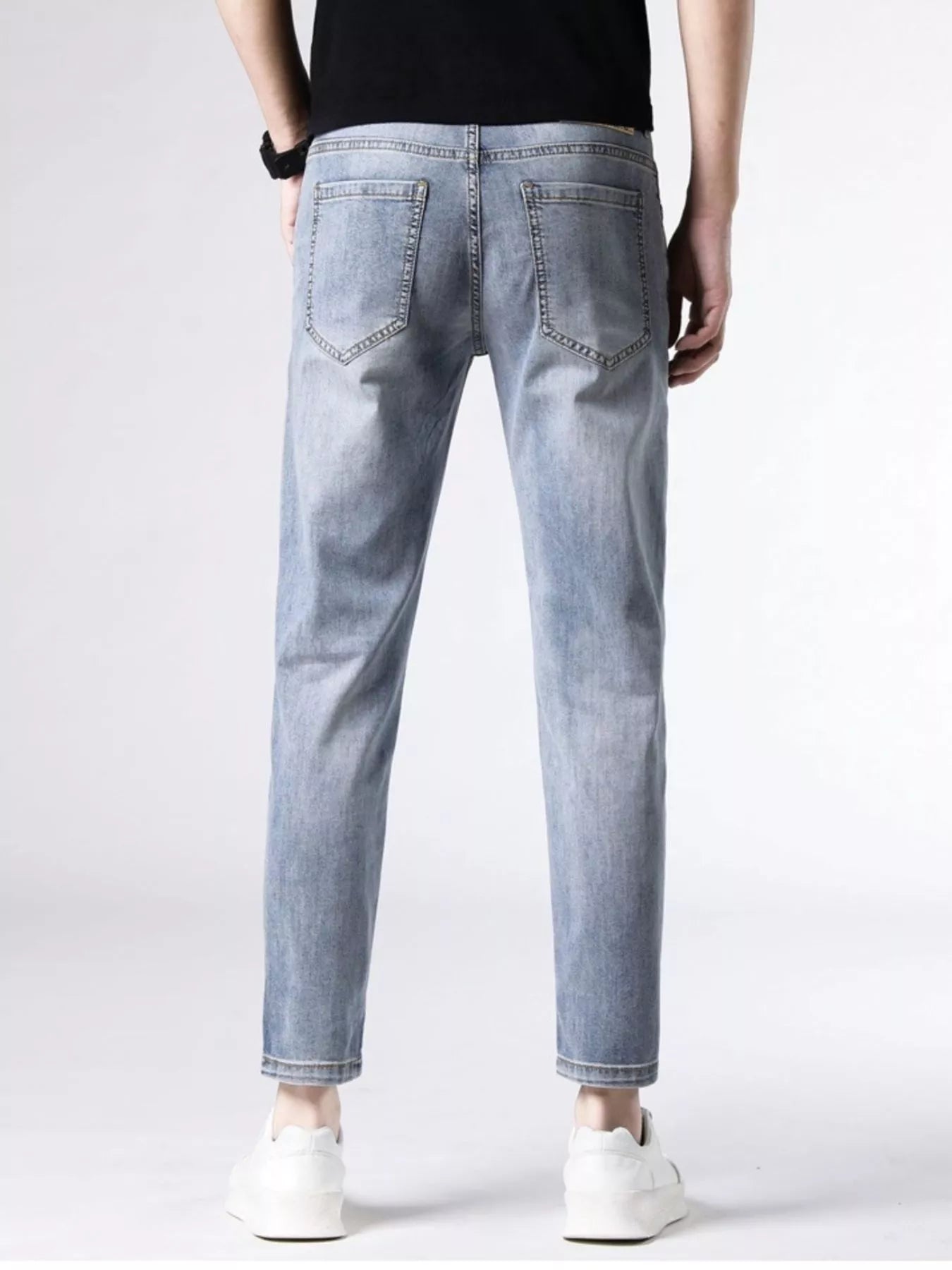 Men's Washed Slim Fit Jeans - Farnelli