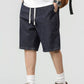 Men's Plus Size Drawstring Denim Shorts - Farnelli