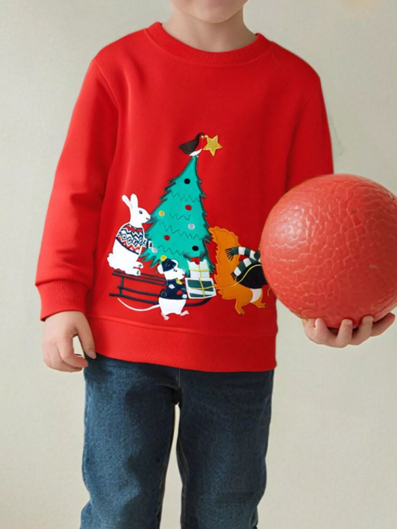 Children's Christmas Tree Crewneck Sweatshirt - Farnelli
