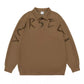 Men's Plus Size Letter Print Polo Collar Sweatshirt - Farnelli