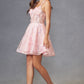 Juliet JT917A Dress Embroidered Lace with Corset Bodice Cocktail Dress