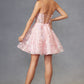 Juliet JT917A Dress Embroidered Lace with Corset Bodice Cocktail Dress