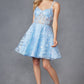 Juliet JT917A Dress Embroidered Lace with Corset Bodice Cocktail Dress