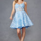 Juliet JT917A Dress Embroidered Lace with Corset Bodice Cocktail Dress
