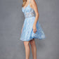 Juliet JT917A Dress Embroidered Lace with Corset Bodice Cocktail Dress