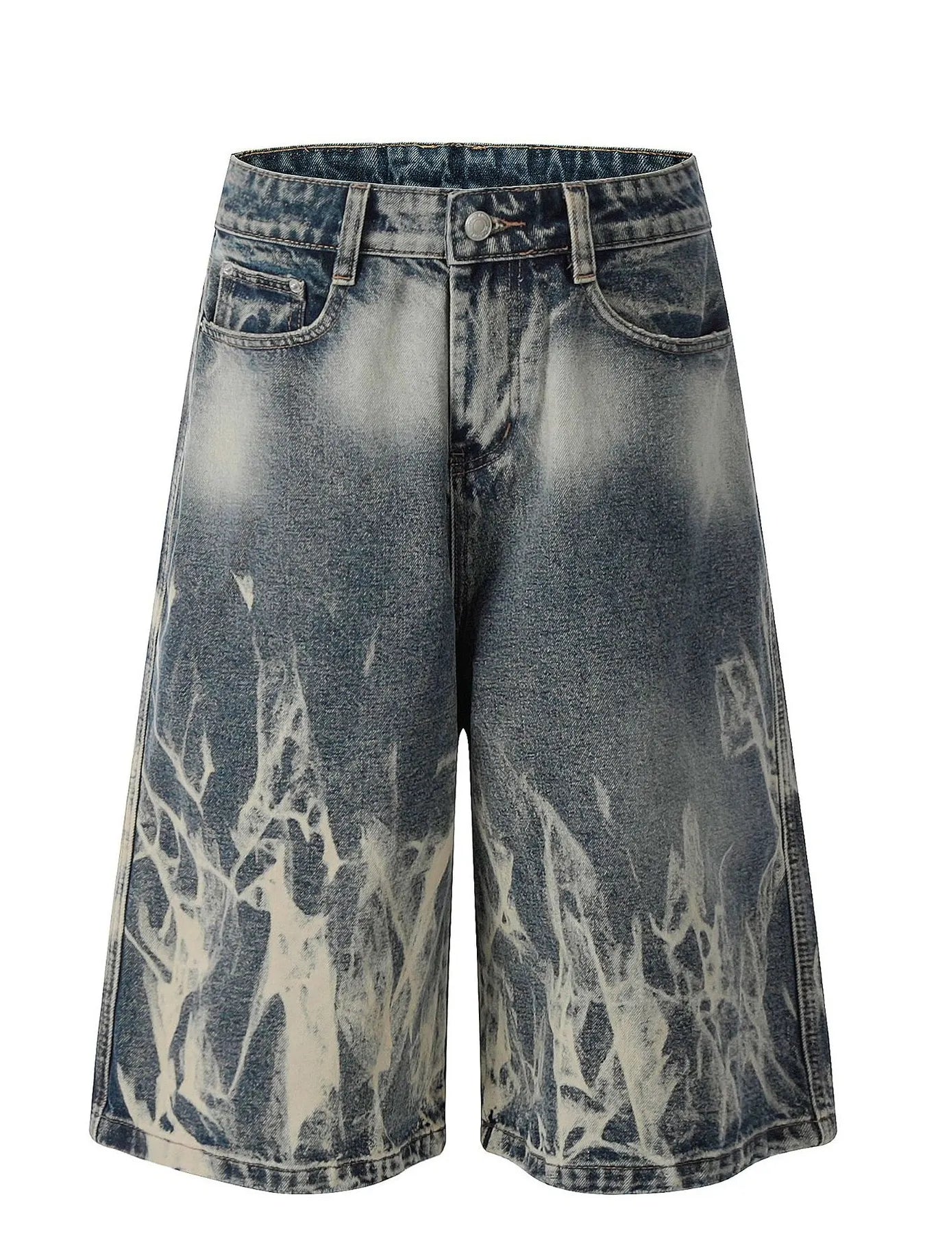 Men's Acid Wash Denim Shorts - Farnelli