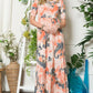 Celeste Paisley Print Short Sleeve Maxi Dress with Pockets - Farnelli