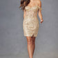 Juliet JT919L Dress Fitted Off Shoulder Sequin Sweetheart Bodice