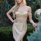 Juliet JT919L Dress Fitted Off Shoulder Sequin Sweetheart Bodice