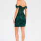 Juliet JT919L Dress Fitted Off Shoulder Sequin Sweetheart Bodice