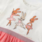 Children's Bunny Graphic Tulle Dress - Farnelli