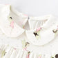 Children's Fairy Print Peter Pan Collar Puff Sleeve Dress - Farnelli