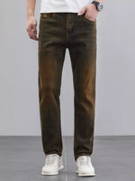 Men's Washed Straight Leg Fit Jeans - Farnelli