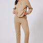 Half Snap Turtleneck Top and Pants Active Set - Farnelli
