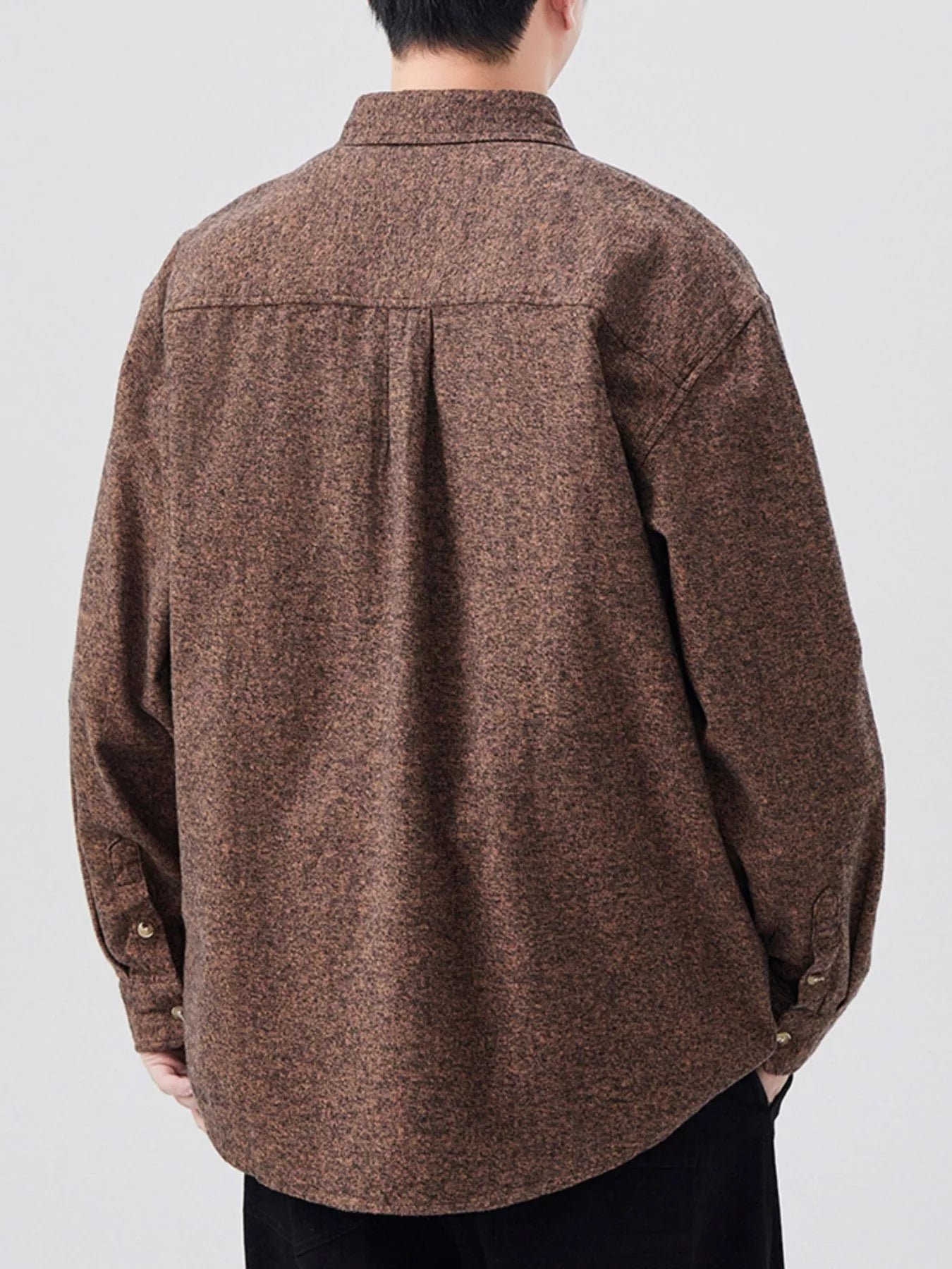 Men's Plus Size Button Up Long Sleeve Shirt - Farnelli