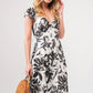 And The Why Ruffled Sleeve Tiered Floral Print Maxi Dress - Farnelli