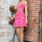 Juliet JT920K Dress Short Tulle Sequin A-Line Cocktail Dress
