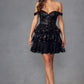 Juliet JT920K Dress Short Tulle Sequin A-Line Cocktail Dress