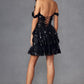 Juliet JT920K Dress Short Tulle Sequin A-Line Cocktail Dress