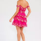Juliet JT920K Dress Short Tulle Sequin A-Line Cocktail Dress