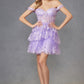 Juliet JT920K Dress Short Tulle Sequin A-Line Cocktail Dress