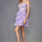 Juliet JT920K Dress Short Tulle Sequin A-Line Cocktail Dress