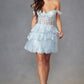 Juliet JT920K Dress Short Tulle Sequin A-Line Cocktail Dress