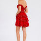 Juliet JT920K Dress Short Tulle Sequin A-Line Cocktail Dress