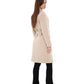 Windsor Classic Wraparound Cashmere Blend Overcoat in Nude