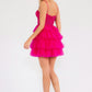 Juliet JT923S Dress Leaf Lace Corset with Ruffle Tulle Skirt