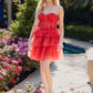 Juliet JT923S Dress Leaf Lace Corset with Ruffle Tulle Skirt
