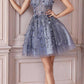 Cinderella Divine 9243 Strapless A-Line Short Dress