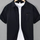 Men's Plus Size Plaid Button Up Short Sleeve Shirt - Farnelli