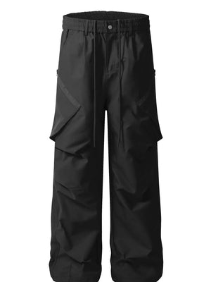 Men's Cargo Straight Pants with Multiple Pockets - Farnelli