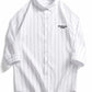 Men's Plus Size Striped Button-Down Casual Shirt - Farnelli